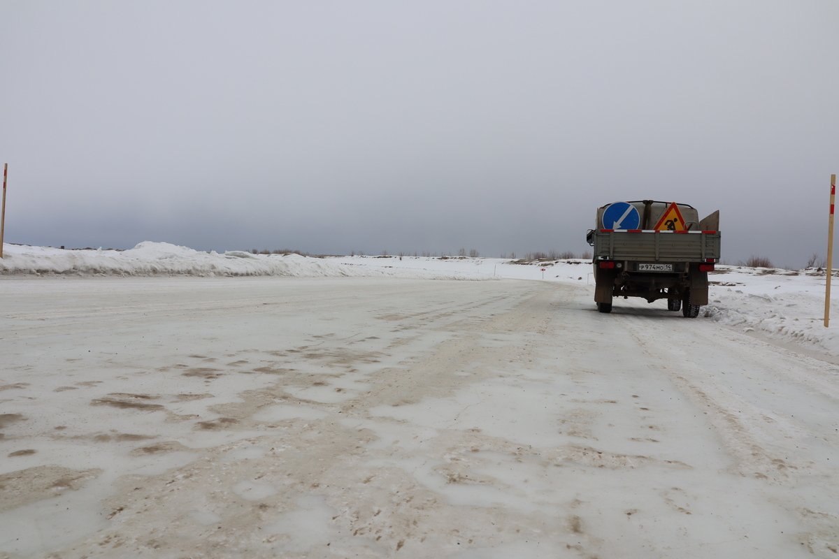 Грузоподъемность региональной ледовой переправы Хатассы - Павловск не будут снижать по мере возможности